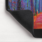 Schwarzlicht-Wald-Ölgemälde Mousepad (Ecke)