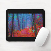 Schwarzlicht-Wald-Ölgemälde Mousepad (Mit Mouse)