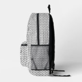 SCHWARZLINIE STRICK-Rucksack Bedruckter Rucksack (Rechts)