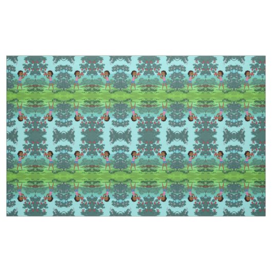 Schwarzmädchen Stoff (Fat Quarter (45,7 x 55,9 cm))