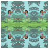 Schwarzmädchen Stoff (Muster)