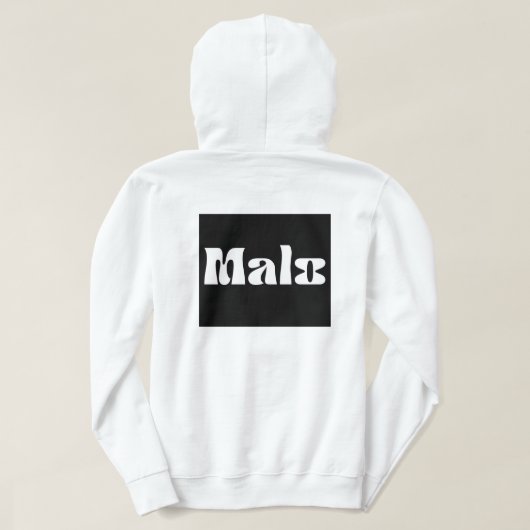 Schwarzmalerbärchen Hoodie (Design Rückseite)