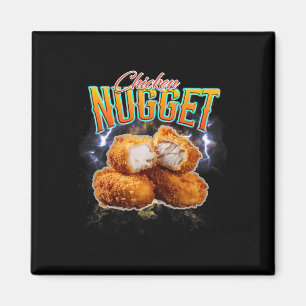 Schwarzmarkt-Rap Lustiges Chicken Nugget Vintage 9 Magnet