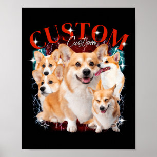 Schwarzmarkt Vintage Haustiere Hunde Katze Lustige Poster