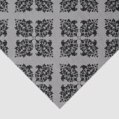 Schwarzmarokkanischer Damast Seidenpapier (Ausschnitt)