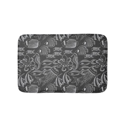 Schwarzmeer-Muster Badematte (Vorderseite)