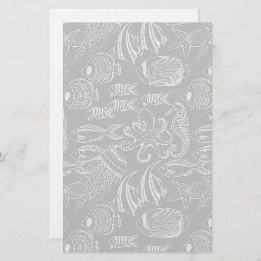 Schwarzmeer-Muster Briefpapier (Vorne/Hinten)