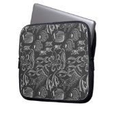 Schwarzmeer-Muster Laptopschutzhülle (Vorderseite Links)