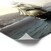 Schwarzmeerflotte in der Bucht von Theodosia Poster (Ecke)