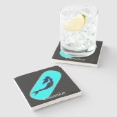 Schwarzmeerkatze Steinuntersetzer (Seitenansicht)