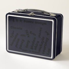 Schwarzmetallgehäuse / Metalldesign           Metall Brotdose