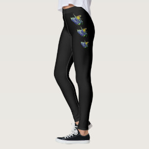 Schwarzmonarch Butterfly-Leggings Leggings