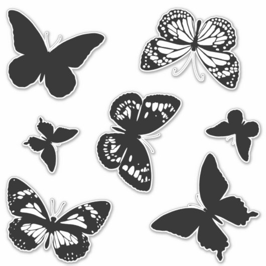 Schwarzmonarchkleber Aufkleber (Vorderseite)