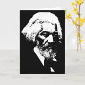 Schwarzmonat-Hemd mit Silhouette von Frederick Dou Karte (Gelbe Blume)