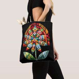Schwarzmonatsgeschichte mit Blume Tasche