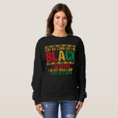 Schwarzmonatstypografie Sweatshirt (Vorne ganz)