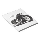 Schwarzmotorrad Notizblock (angewinkelt)