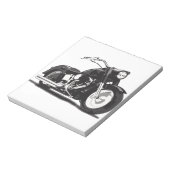 Schwarzmotorrad Notizblock (Rotiert)