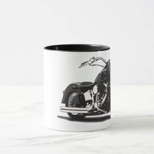Schwarzmotorrad Tasse (Zentrum)