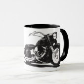 Schwarzmotorrad Tasse (VorderseiteRechts)