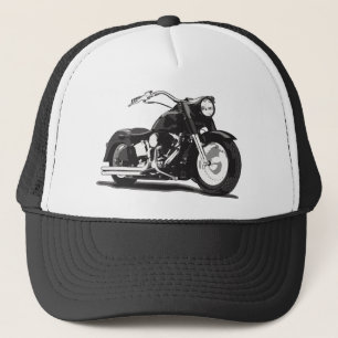 Schwarzmotorrad Truckerkappe