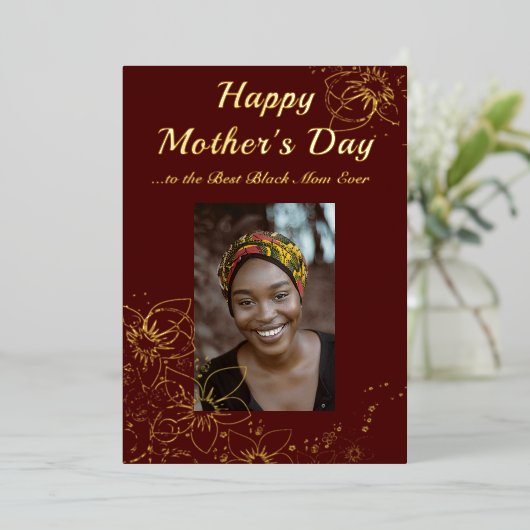 Schwarzmüttertagessen Party Einladung (Stehend vorne)