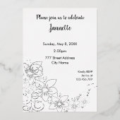 Schwarzmüttertagessen Party Einladung (Rückseite)