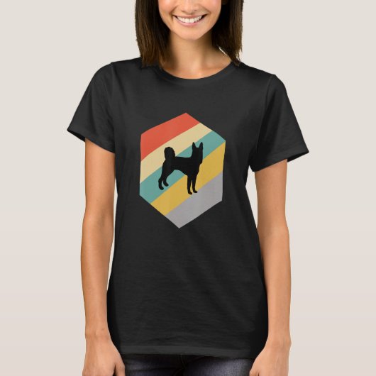 Schwarznorwegischer Elkhound-Hund T-Shirt (Vorderseite)