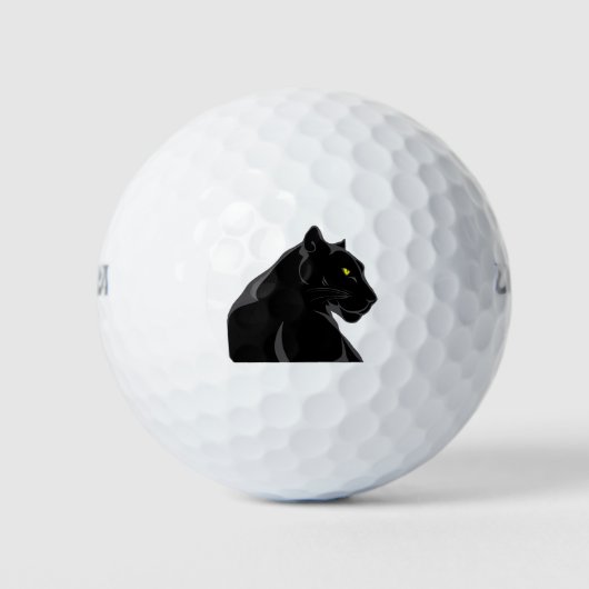 Schwarzpanther Golfball (Vorderseite)
