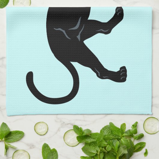 Schwarzpanther Handtuch (Gefaltet)