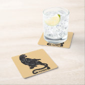 Schwarzpanther Rechteckiger Pappuntersetzer (Vor Ort)