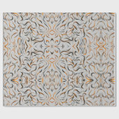 SCHWARZPAPIER UND GOLDENES BESCHRIEBENE GESCHENKPAPIER (Flach)