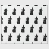 SCHWARZPAPIERKATZE MIT HAT GESCHENKPAPIER (Flach)