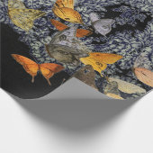 SCHWARZPATTER MIT SCHALTFLÄCHE GESCHENKPAPIER (Ecke)