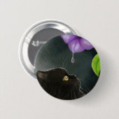 Schwarzpersische Katze 514 Button (Vorne & Hinten)