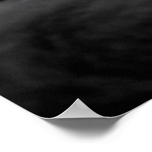 Schwarzpersische Katze Poster (Ecke)