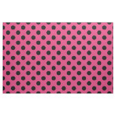 Schwarzpolka-Punkte auf Fuchsia Stoff (Fat Quarter (45,7 x 55,9 cm))