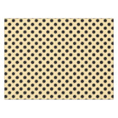 Schwarzpolka-Punkte auf hellgelb Tischdecke (Vorderseite (Horizontal))