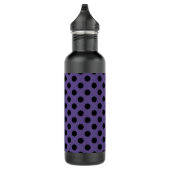 Schwarzpolka-Punkte auf Ultraviolett Trinkflasche (Rechts)