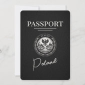 Schwarzpolnischer Pass Save the Date (Vorderseite)