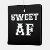 SCHWARZPONG-BALL KERAMIKORNAMENT (Links)