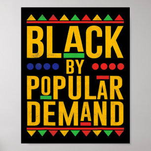 Schwarzpopuläre Nachfrage Afrikanisch-Amerikanisch Poster