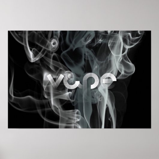 Schwarzrauchen Vape Premium Poster (Vorne)
