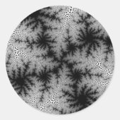 Schwarzrauchspeckle Runder Aufkleber (Vorderseite)