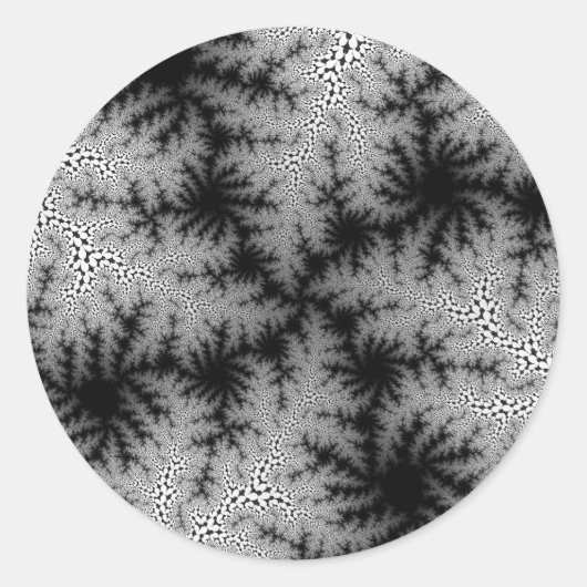 Schwarzrauchspeckle Runder Aufkleber (Vorderseite)