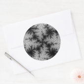 Schwarzrauchspeckle Runder Aufkleber (Umschlag)