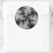 Schwarzrauchspeckle Runder Aufkleber (Tasche)