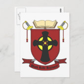 SCHWARZROBE POSTKARTE (Vorne/Hinten)