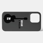 Schwarzrock-Gitarre Case-Mate iPhone Hülle (Rückseite (Horizontal))