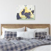 Schwarzsamt Leinwanddruck (Insitu (Schlafzimmer))